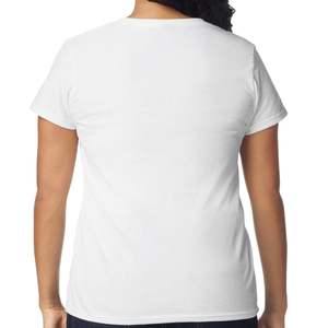 Camiseta de Mujer Blanca de Algodón Suave, Informal, de Manga Corta, Cómoda, Básica, Ropa de Moda, Ropa Personalizada al por Mayor - Product Image 4