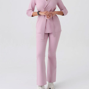 New Design LEDBURY Women's <b>Scrub</b> Wholesale Comfortable Oxford Fabric Breathable Stretchable Heavyweight <b>Plus</b> <b>Size</b> Longline - Product Image 3