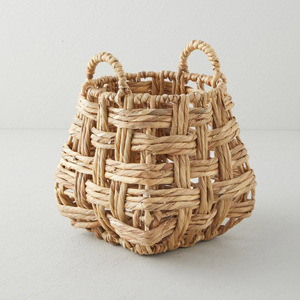 Panier à fruits en jacinthe d'eau tressée, organiseur de cuisine, contenants de haute qualité - Product Image 1