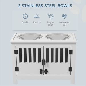 Elegante Armadietto Portatile in Acciaio Inossidabile per Alimenti per Cani, Distributore Automatico di Cibo e Contenitore per Gatti - Product Image 4
