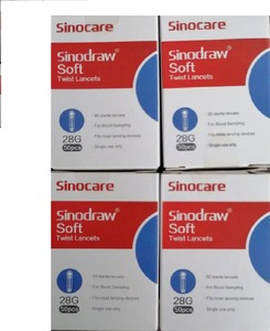 Lancetas para Glucómetro Sinocare Sinodraw Soft 28G, Paquete de 50 - Product Image 5