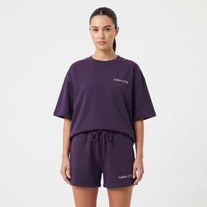 Ensemble t-shirt et short pour femmes, t-shirt et short, ensemble de 2 pièces, tenues, t-shirts et shorts oversize - Product Image 4