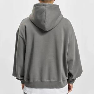 Fabricants de sweats à capuche unis et vierges Streetwear en molleton 100% coton épais 400 g/m² personnalisés pour hommes - Product Image 2