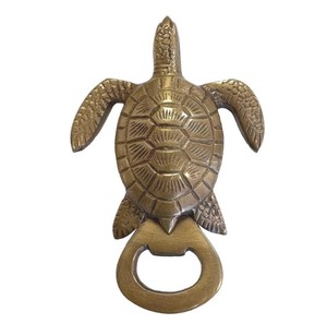 Abridor de Botellas con Forma de Tortuga, Abridor de Cerveza Metálico, Abridor de Botellas de Latón, Decoración Náutica, Accesorios para Bar en Casa - Product Image 3
