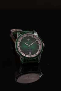 นาฬิกาข้อมือผู้ชาย Alexander Ferros รุ่น 9081S-06 ระบบออโตเมติก สายหนัง ขนาด 40 มม. ตัวเรือนสแตนเลสสตีล  หน้าปัดแซฟไฟร์  กันน้ำ 5 บาร์  ดีไซน์สปอร์ต - Product Image 2
