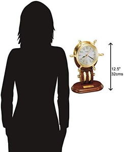 Reloj de Mesa Britannia, Estilo Clásico Vintage, Reloj Decorativo de Escritorio, Elegante Reloj Tradicional para el Hogar, Oficina, Sala de Estar - Product Image 3