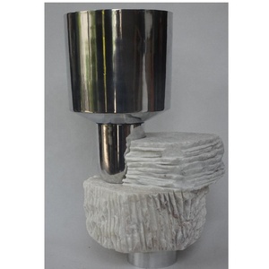 High Quality Oval Aluminium & Marble <b>Bowl</b> Dinning Table Decor Decorative <b>Bowl</b> Serving <b>Bowl</b> Home Table Modern Crafts - Product Image 3