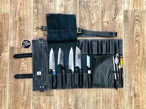Bolsa de Herramientas de Cuero para Chef Profesional Personalizable, Bolsa para Cuchillos Resistente, Duradera y con Soporte OEM, LKR-0368, Gran Venta - Product Image 4