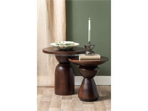 Modern Mango Wood <b>Nesting</b> <b>Coffee</b> <b>Table</b> <b>Set</b> Accent <b>Table</b> Minimalist Design Living Room Dining Wooden <b>Nesting</b> Modern Wooden 2026 - Product Image 2