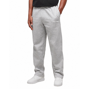 Customized Men Plain Fleece <b>Trousers</b> Relaxed Tapered Fit Elastic Waist <b>Cuffed</b> Sweatpants OEM Apparel Factory Wholesale Suppliers - Product Image 3