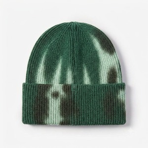 Gorro de Punto Verde Camuflaje Unisex para Adulto, Gorro de Invierno con Borde, Diseño Acrílico Plegado y Acanalado, 56-58CM - Product Image 5