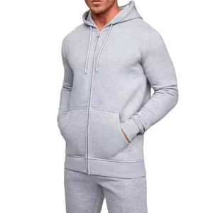 Survêtement de jogging à capuche pour adultes, en polaire unie ou imprimée, avec logo personnalisé, doux, chaud et confortable, vêtements de sport - Product Image 2