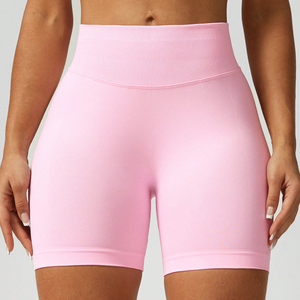 Shorts de cyclisme sans couture à taille haute élastique pour femmes, collection 2026 – Compression, gym, entraînement, fitness, course à pied - Product Image 3