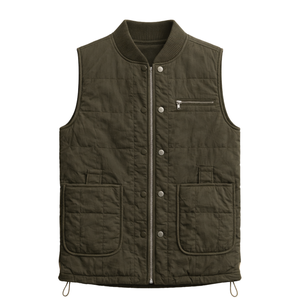 Chaleco Acolchado Ligero para Mujer, Sin Mangas, con Botones a Presión, Cálido, Informal, para Invierno - Product Image 1