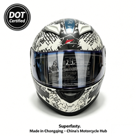 Casques de moto personnalisés de luxe certifiés DOT, taille adulte universelle, construction haut de gamme résistante aux chocs