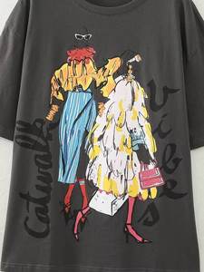 Camiseta de Mujer con Estampado Gráfico de Primera Calidad, Moderna, Holgada, Informal, de Algodón, a la Moda - Product Image 6