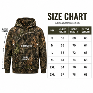 Sudadera con Capucha de Manga Larga con Camuflaje para Hombre, Ropa de Caza Transpirable de Poliéster, Chaqueta de Otoño - Product Image 3