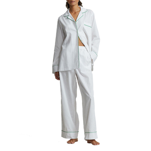 Ensemble de pyjama long personnalisé en usine, vêtements de nuit en rayonne, tenue d'intérieur, ensembles de vêtements de nuit en modal pour femmes - Product Image 1