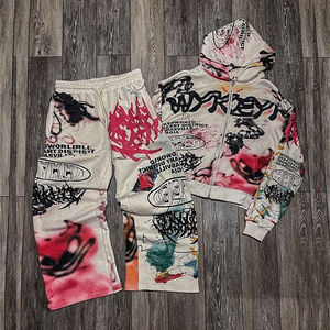 Conjunto Deportivo para Hombre al por Mayor, Sudadera con Capucha y Pantalones, Corte Ajustado, Ropa Deportiva Informal para Exteriores - Product Image 5