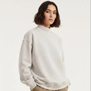 Sudadera Personalizada para Mujer, Transpirable, Holgada, Otoño/Invierno, Impermeable, Ecológica, Cuello Alto, con Logotipo en la Parte Delantera - Product Image 1