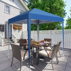 Tenda Pop-up Pratica Blu 2 X 2m, Impermeabile, Design Pieghevole ad Angolo Retto - Product Image 3