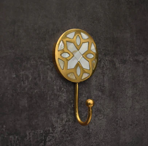 Newly Organizer Brass <b>Hook</b> Keyring <b>Bathroom</b> Clothes Display Towel Metal Door Hanger Coat Wall <b>Hooks</b> - Product Image 1