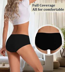 Braguitas Hipster para Mujer Everyday Bliss, Mezcla de Algodón Suave, Tejido Liso Teñido, Transpirable, Ecológico, Sensación Agradable y Flexible - Product Image 2