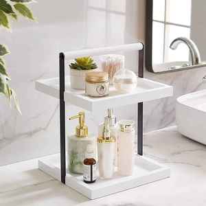 Premium Quality Modern Bathroom Wall Shelf with Wooden Board and Metal <b>Frame</b> for Compact Storage Available For Sale - Product Image 2