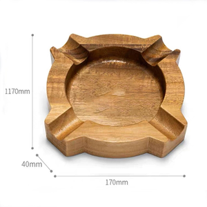 Cenicero de Madera Retro para Fumadores con Base Antideslizante - Product Image 3