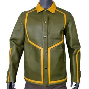 Vestes en cuir bomber pour homme de haute qualité à bas prix, nouvelle mode, très vendues, coupe-vent, vêtements en cuir pour homme CP-MLJ-10 - Product Image 1