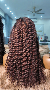 High Quality Full Density for Long <b>Deep</b> <b>Wave</b> Vietnamese Human <b>Wigs</b> Double Drawn Virgin Hair <b>Wig</b> - Product Image 3