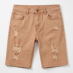 Shorts en jean personnalisés pour hommes, décontractés, longueur genou, en coton, vêtements d'été, fabricant - Product Image 1