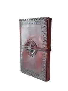 Mandala Design Leather Journal – Embossed Vintage Diary <b>Notebook</b>, Travel Writing Journal, Spiritual Sketchbook Gift - Product Image 3
