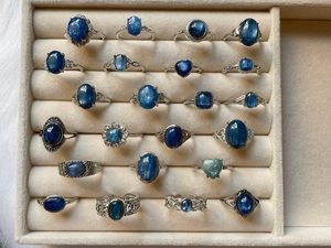 925 Sterling Silver Kyanite <b>Crystal</b> <b>Ring</b> Genuine Kyanite <b>Crystal</b> <b>Ring</b> Wholesale Price - Product Image 3