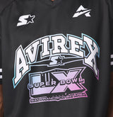 Premium Avirex Custom OEM Black Short Sleeve T-<b>Shirt</b> With Colorful <b>Patchwork</b> Print Regular Fit Casual Men's O-Neck Jersey Cotton - Product Image 3