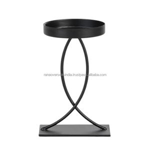 Bougeoir en fer noir élégant de qualité supérieure, centre de table élégant pour mariage et fête à des prix abordables auprès des fournisseurs - Product Image 4