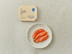 Deokhwa Huevas de abadejo picantes premium sazonadas 115g Mentaiko Tarako MSC HACCP Listo para comer Adorno para sushi y pasta Venta al por mayor - Product Image 1