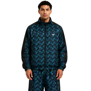 Survêtement tendance personnalisé avec motif imprimé par sublimation, veste zippée légère pour homme, pantalon de jogging, sweat à capuche avec patch brodé - Product Image 6