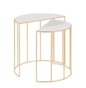 Tables basses tendance pour salon, taille personnalisée, meubles en métal, table d'appoint pour salon, tables uniques - Product Image 4