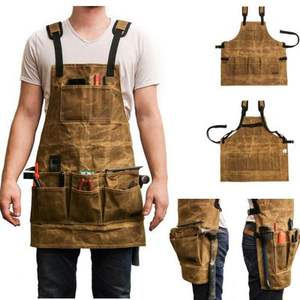Hot Selling High Quality Heavy Duty <b>Leather</b> Welding <b>Apron</b> Heat Resistant Protective Sleeveless Adjustable Comfortable Fit - Product Image 1