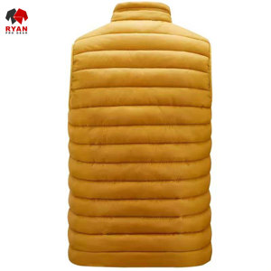 Gilet matelassé pour homme de qualité supérieure, tissu confortable et respirant avec logo personnalisé, fermeture à glissière - Product Image 2