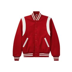Nuevas chaquetas Varsity personalizadas en blanco Varsity Chenille Patches Letterman Varsity Jacket Oversized College Baseball Jacket para hombres - Product Image 1