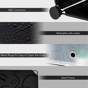 Scarpiera Portatile in Plastica a 12 Cubi Fai-da-Te con Porte Trasparenti, Soluzione di Stoccaggio Facile da Montare - Product Image 2