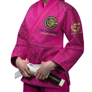 เครื่องแบบ BJJ GI สำหรับผู้หญิงชุดกิโมโน350gsm ผ้าทอสีมุกน้ำหนักเบาผ้าห่อตัวแบบบราซิลจูสึออกแบบโลโก้ได้ตามต้องการ - Product Image 5