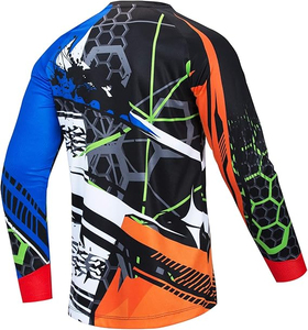 High Quality Customized Breathable Men's Motocross Jersey Quick Dry <b>Motorcycle</b> & <b>Auto</b> <b>Racing</b> <b>Wear</b> Low MOQ Motocross Jersey - Product Image 2