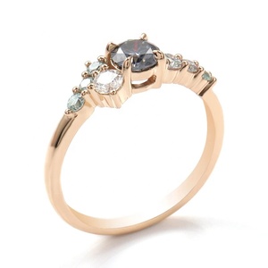 Anillo de Compromiso de Oro Sólido de 14k con Diamante Cultivado en Laboratorio, Alta Calidad, Corte Brillante, Certificado IGI, Joyería Fina para Mujer - Product Image 6