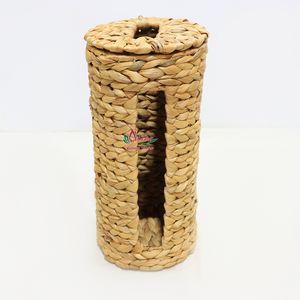 Organizador de Caja de Pañuelos de Jacinto de Agua y Pasto Marino Artesanal de la Fábrica Artex Dong Thap, Vietnam, Modelo SD1286A-1NA - Product Image 5