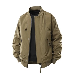 Fashion Casual Business Stand Collar Coat Solid Bomber <b>Jacket</b> Outwear Man Workwear <b>Jacket</b> for <b>Men</b> Autumn Winter Baseball <b>Jackets</b> - Product Image 1