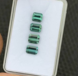 Turmalina Natural Lagoon, Gema Azul Verde, Corte Octogonal, 7.29 Quilates, Gema Suelta para Joyería Fina - Product Image 1