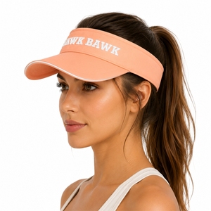 Unisex Sports Visor <b>Hat</b> Premium Breathable Adjustable <b>Flat</b> Brim Outdoor Spring Summer Sports Material Export Quality Visor <b>Hat</b> - Product Image 3